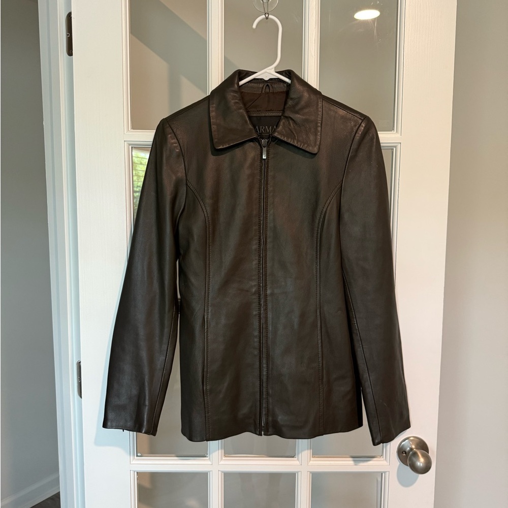 Women's Brown Genuine Leather Jacket